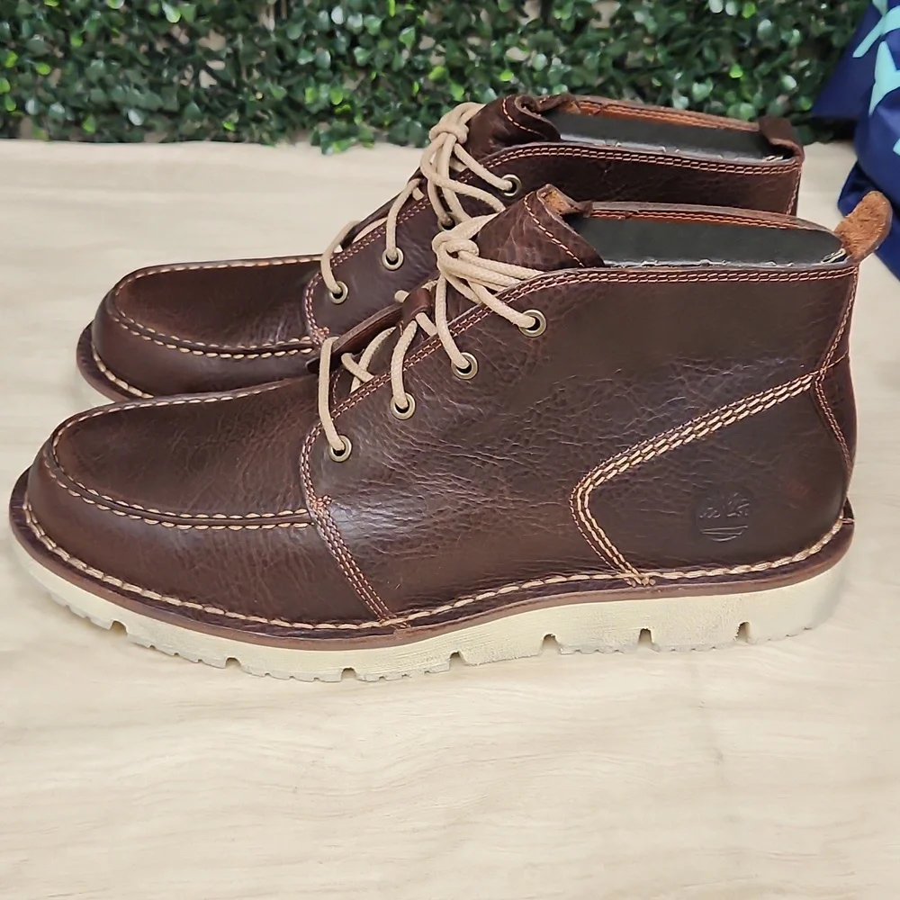 SensorFlex Men's Brown Leather Boots